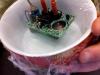 Experiment with plastic layer
